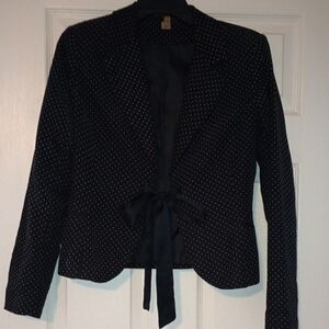 H&M Black Polka Dot Blazer